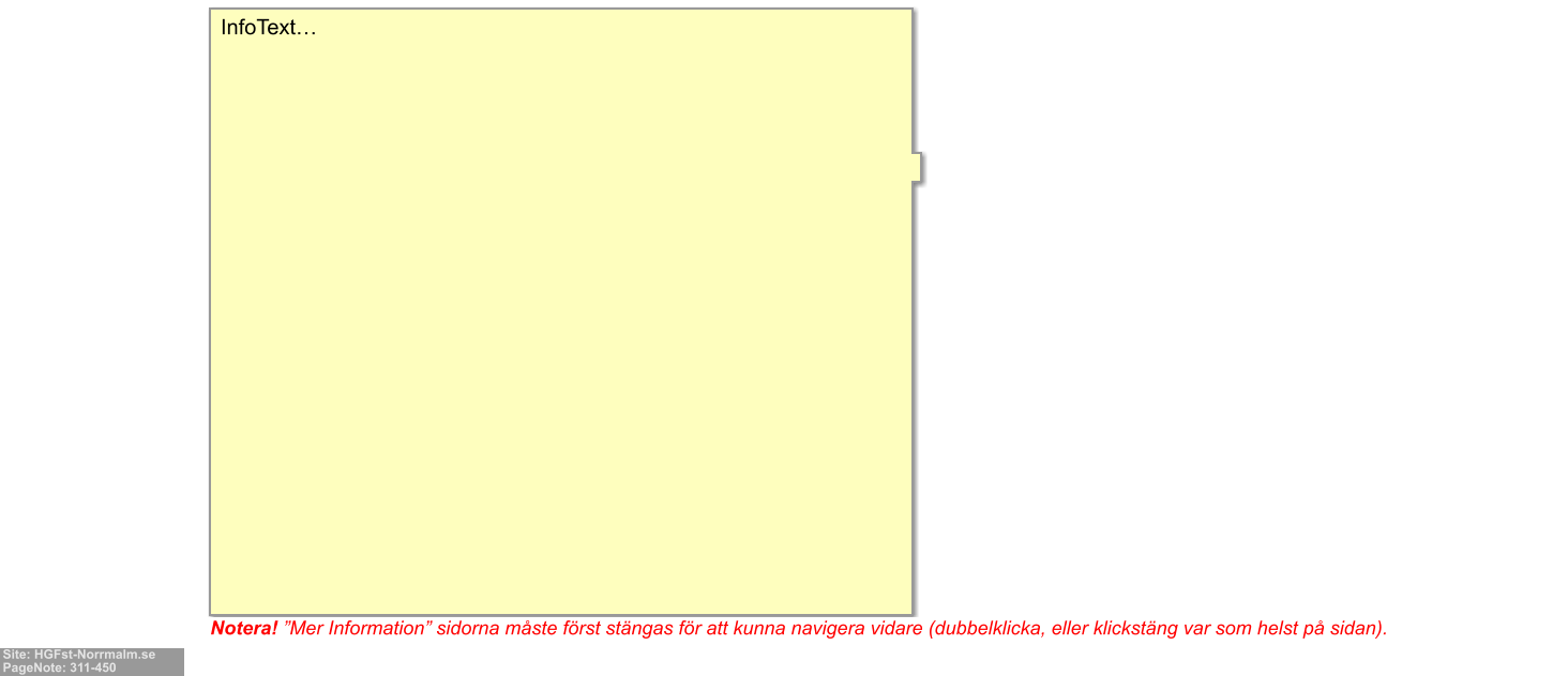 Site: HGFst-Norrmalm.se PageNote: 311-450  Notera! ”Mer Information” sidorna måste först stängas för att kunna navigera vidare (dubbelklicka, eller klickstäng var som helst på sidan). InfoText…